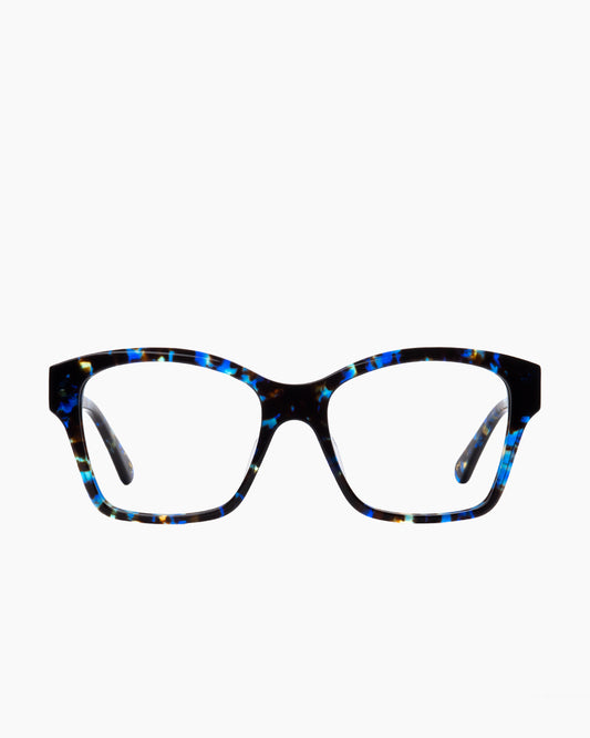 tortoise plastic butterfly eyeglasses by Spectacleeyeworks model Riley, front view, lunettes de vue papillon couleur écaille de tortue