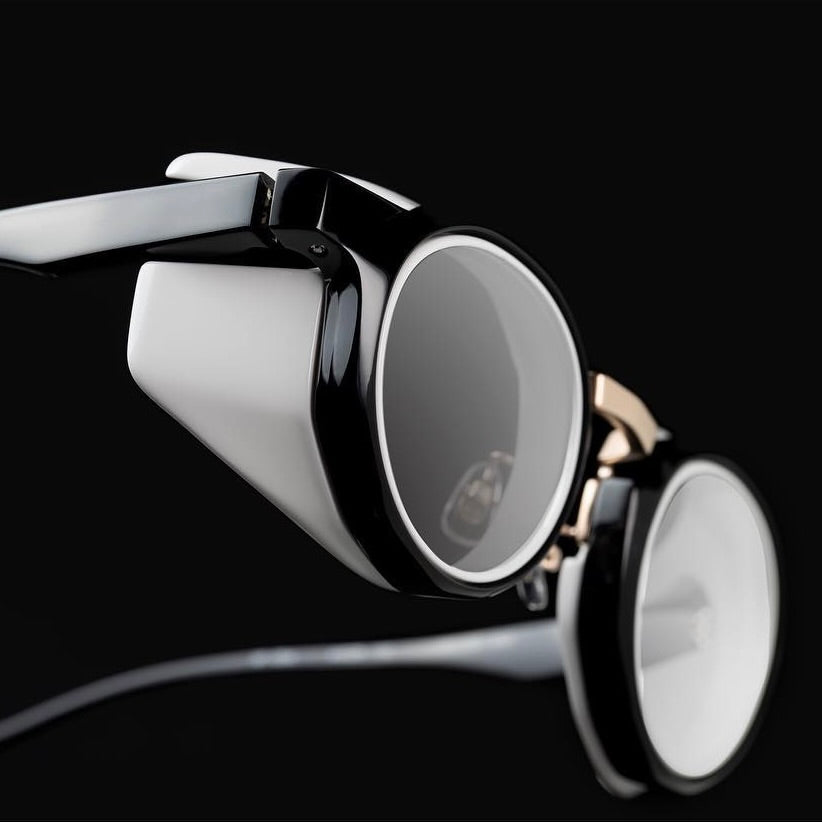 Lunette noire et blanche Factory 900 pour hommes et femmes BAR À LUNETTES