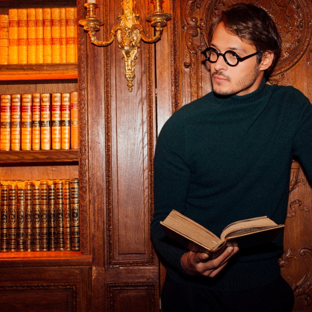 Lunette de vue ronde pour homme en plastique par François Pinton BAR À LUNETTES