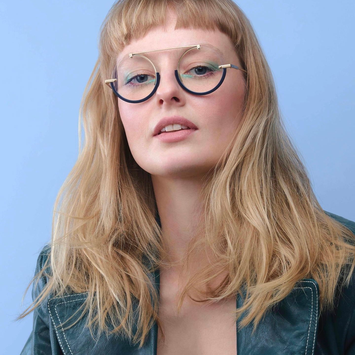 Lunette de vue ronde en métal pour femme par GAMINE BAR À LUNETTES