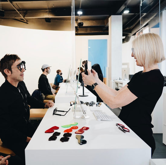 Stylisme et fitting chez BAR À LUNETTES Marie-Sophie Dion