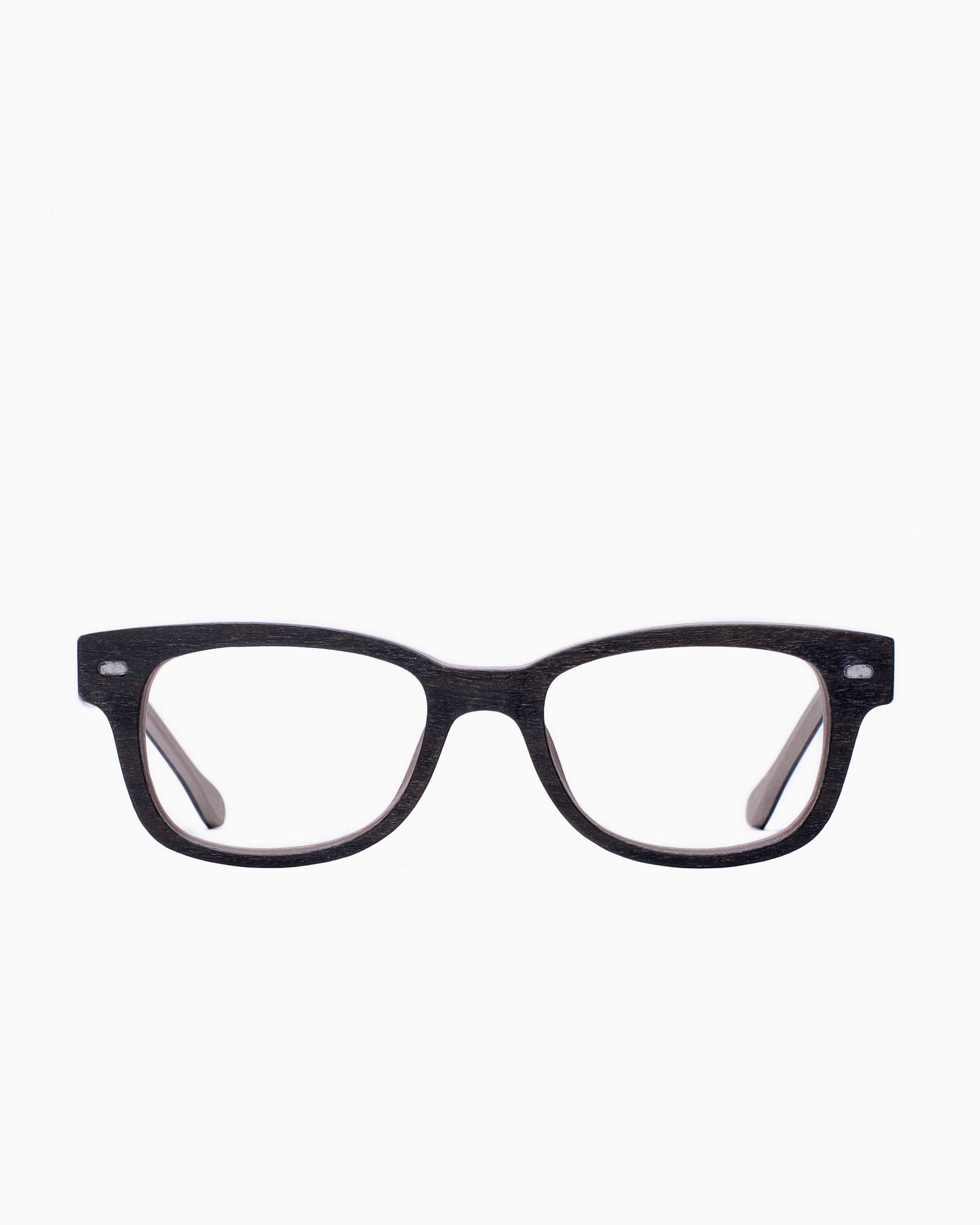 brown plastic rectangle eyeglasses by BBig model 3202, front view, lunettes de vue rectangle couleur Brun