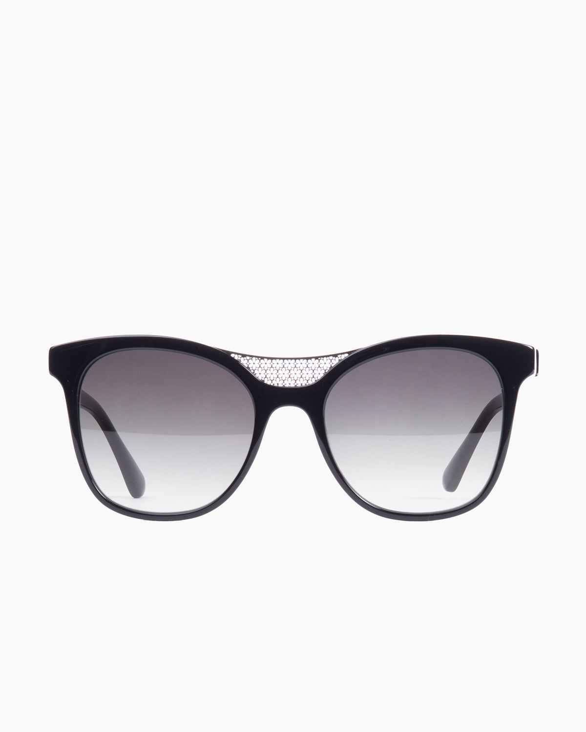 black plastic butterfly  sunglassesby Jooly model sun-391, front view, lunettes de vue papillon couleur Noir